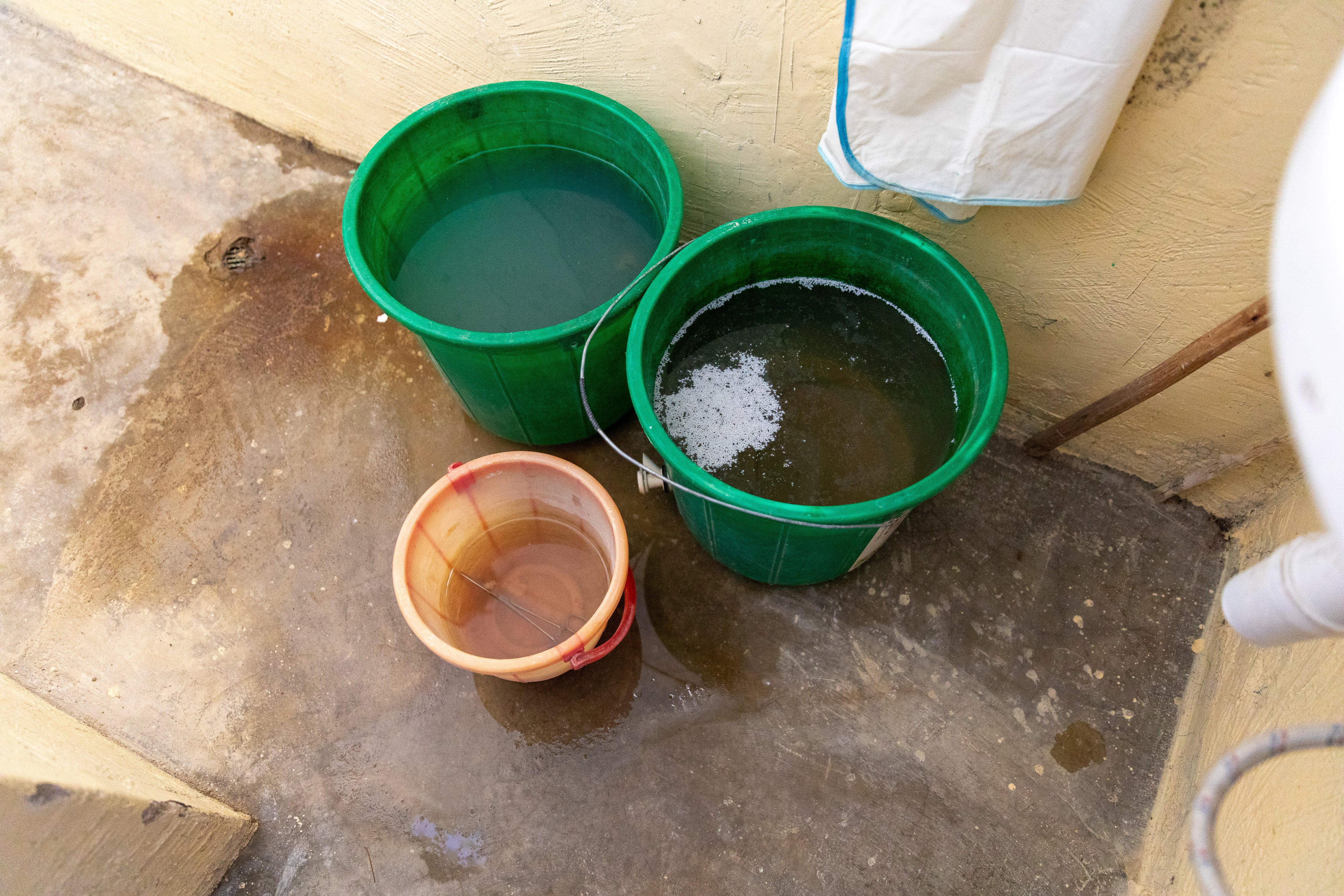 Maternity wards have contaminated water, increasing the risk of infection and putting women off coming.