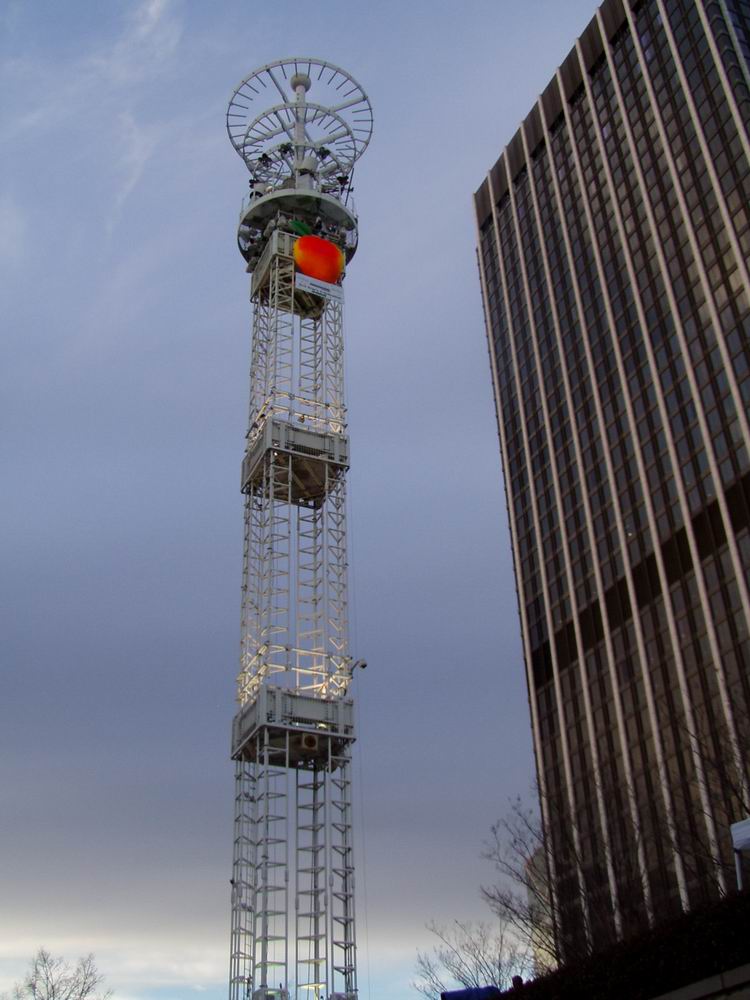 The physical peach drop in Atlanta for New Year’s Eve is being replaced this year by a citywide fireworks and drone show called ‘Countdown Over ATL.’