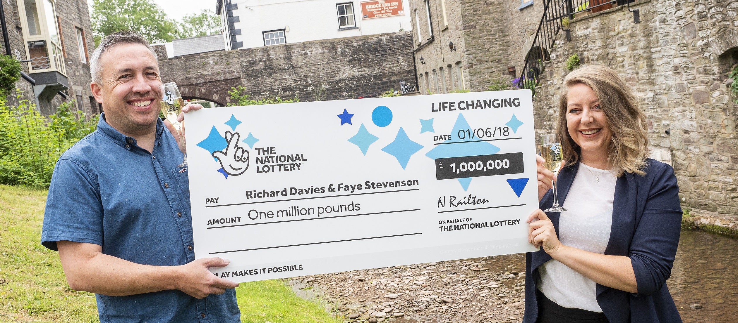 The couple celebrated their first lottery win seven years ago