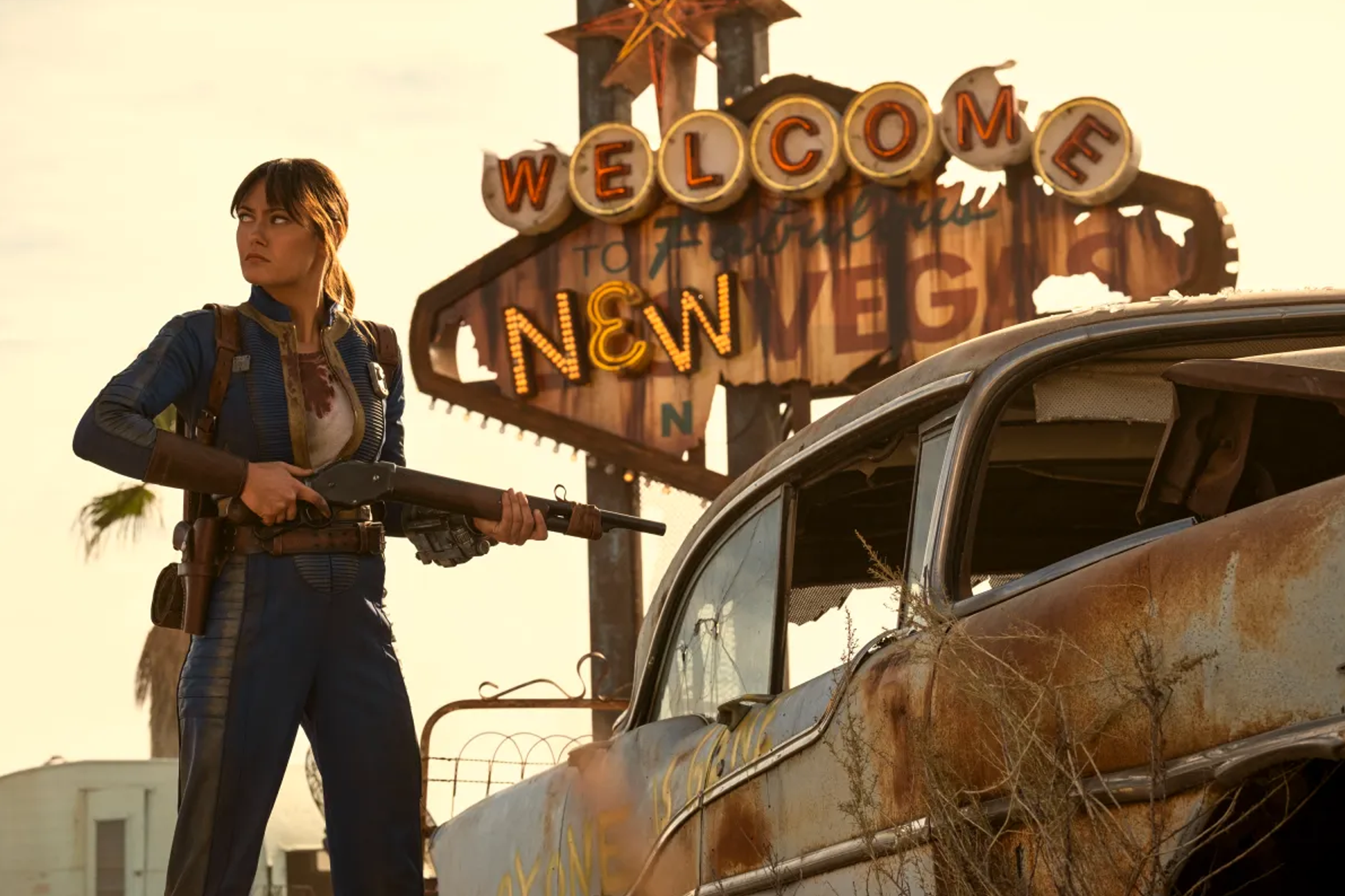 <p>The second season sees the return of Ella Purnell as survivor Lucy  </p>