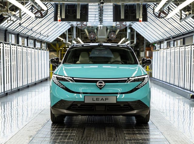 <p>The Nissan Leaf is set to  be manufactured in Sunderland</p>