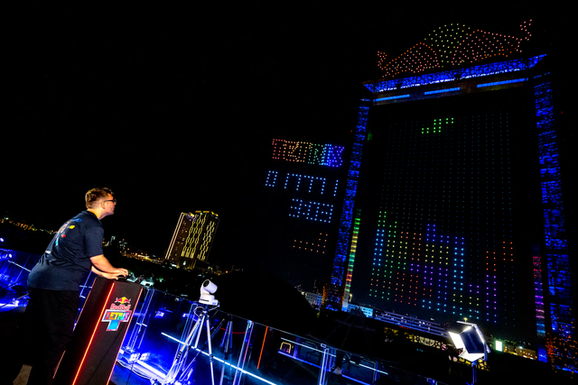 <p>A finalist of the Red Bull Tetris World Final plays a game in Dubai, UAE, on 13 December, 2025</p>