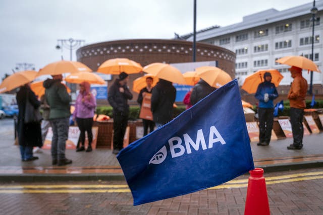 Hopes that the strike could be averted were dashed after members of the BMA rejected the Government’s latest offer (PA)