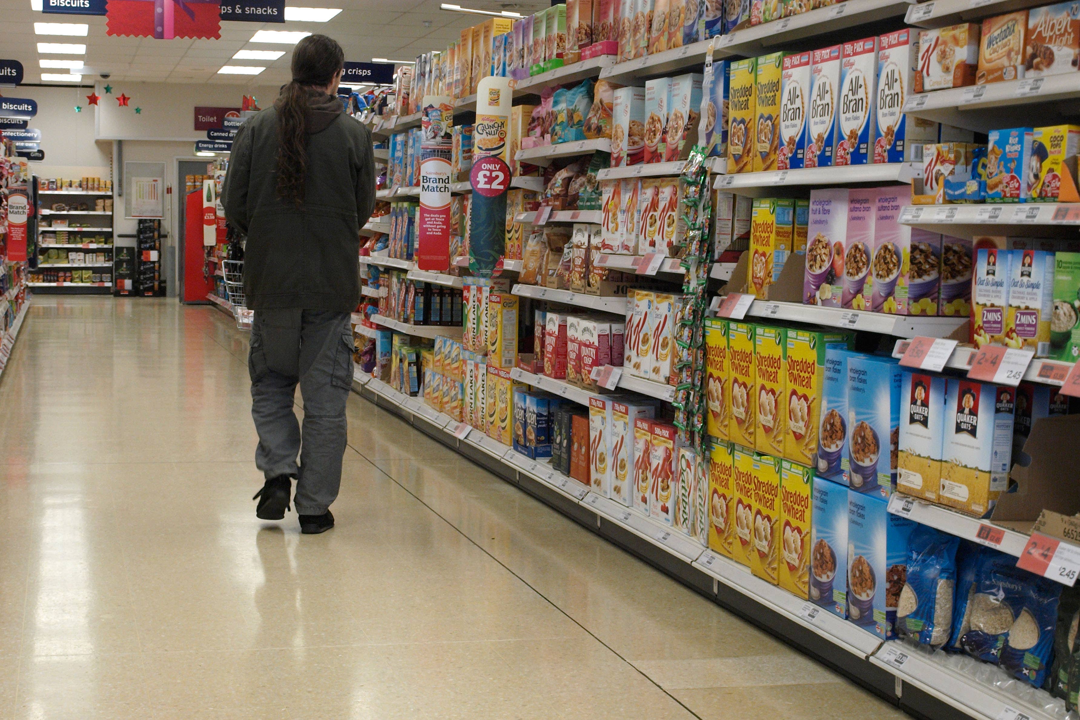 Inflation eased in November for a range of everyday groceries, including breakfast cereals (Nik Taylor/Alamy)