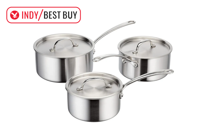 best saucepan set indybest review Stellar eclipse three piece saucepan set
