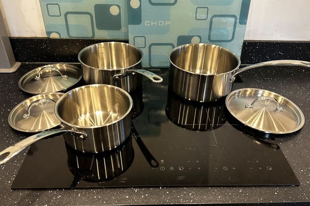 best saucepan set indybest review Stellar eclipse three piece saucepan set