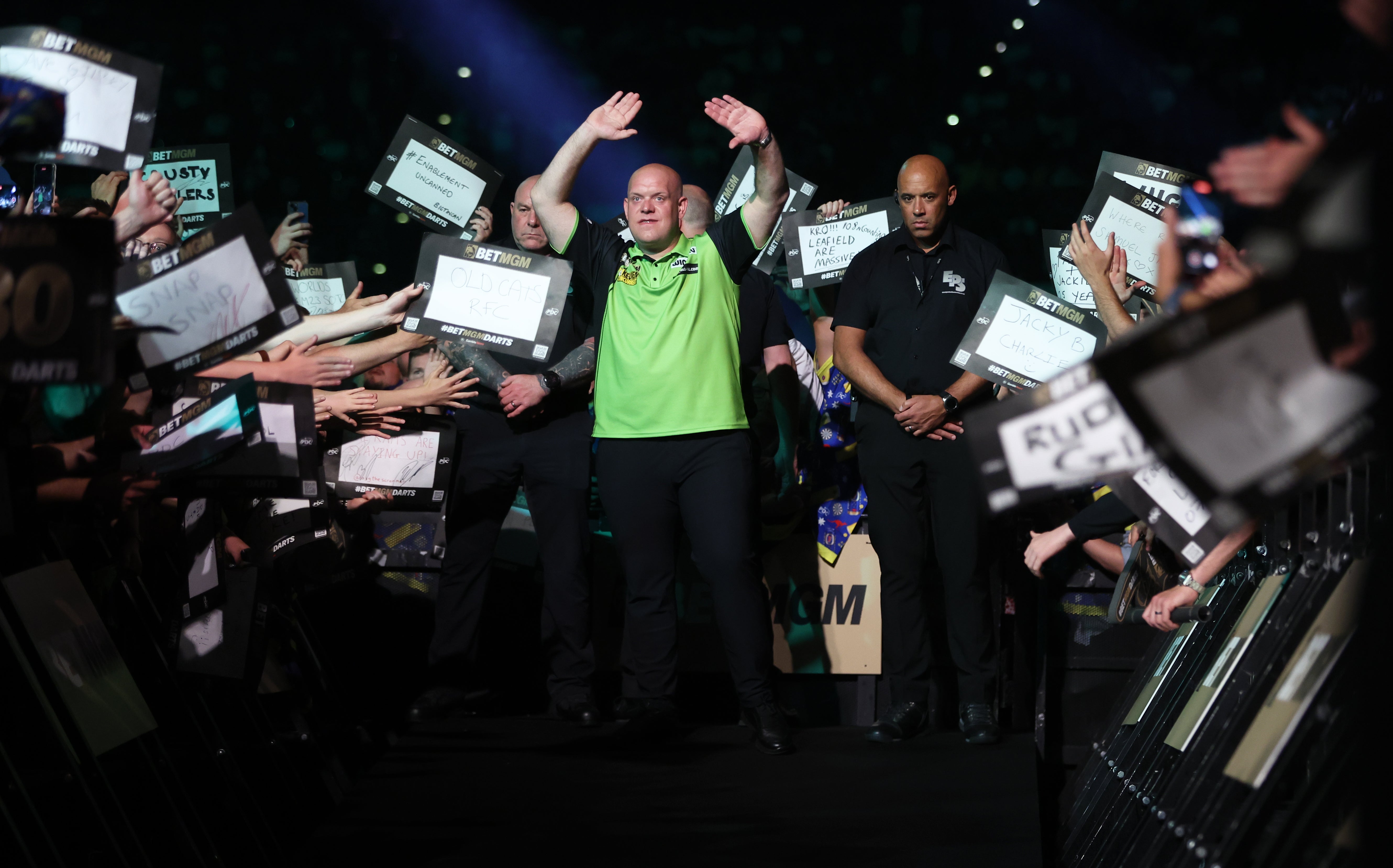 Van Gerwen remains hugely popular with fans