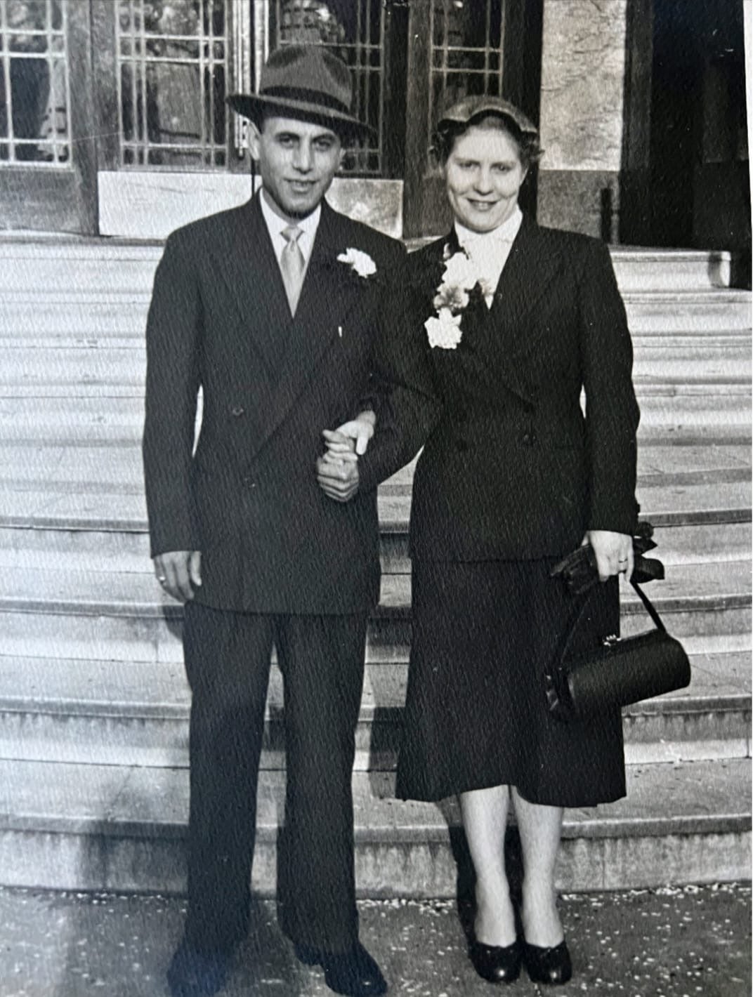 John and Lucas’s father, George, with his wife, Lucas’s mother