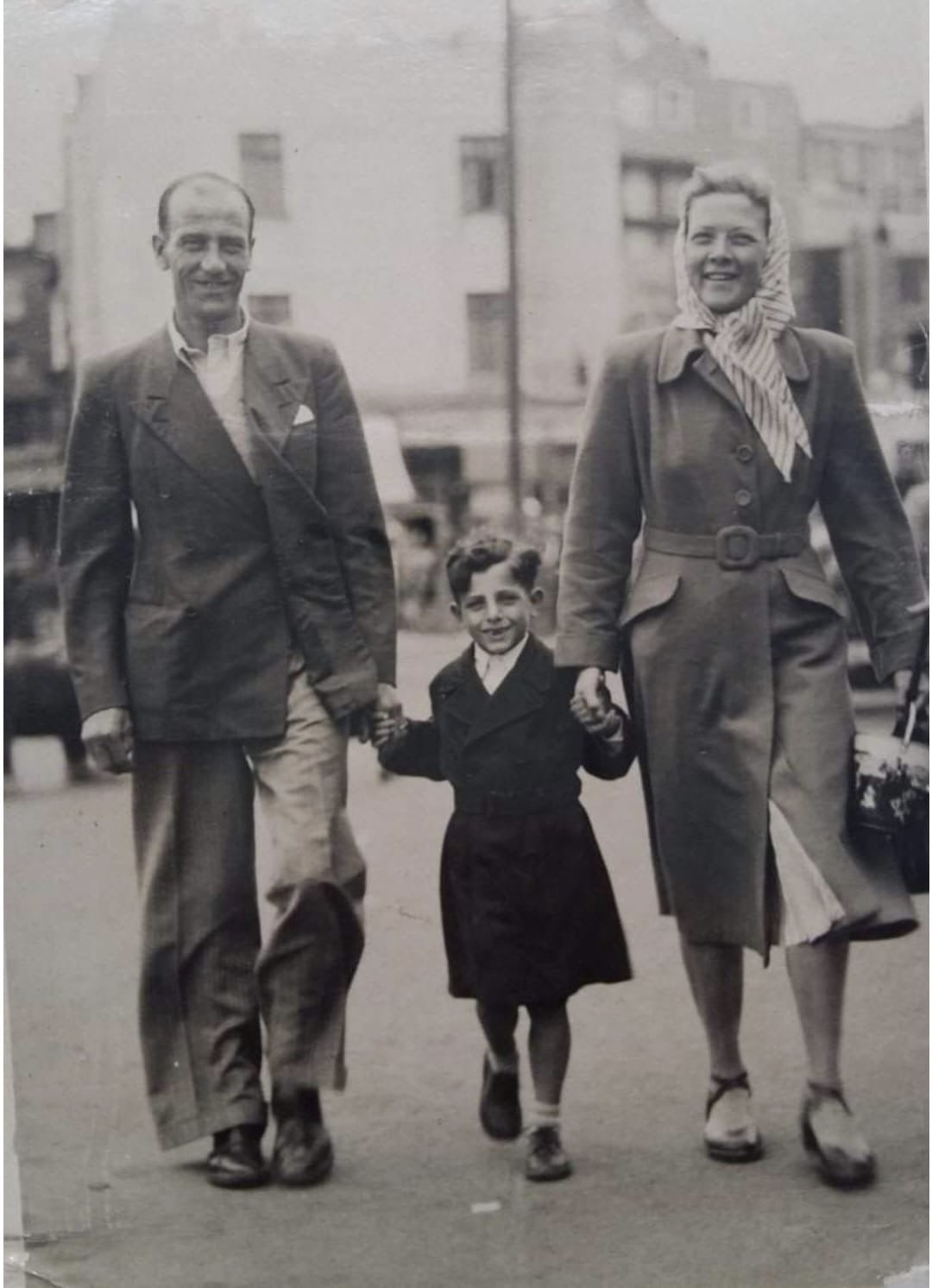 John Moore and his adoptive parents