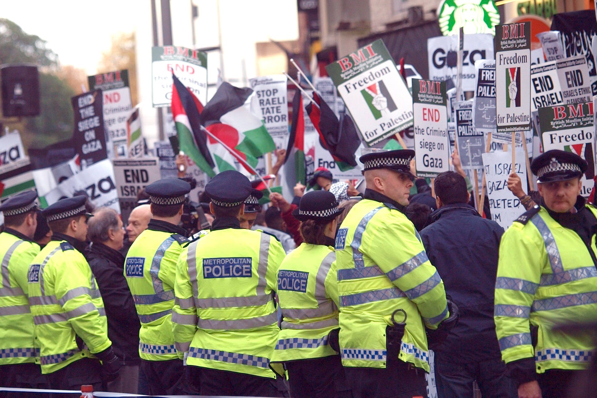 The chief constables of Greater Manchester Police and the Metropolitan Police said both forces will ‘act decisively and make arrests’ (PA)
