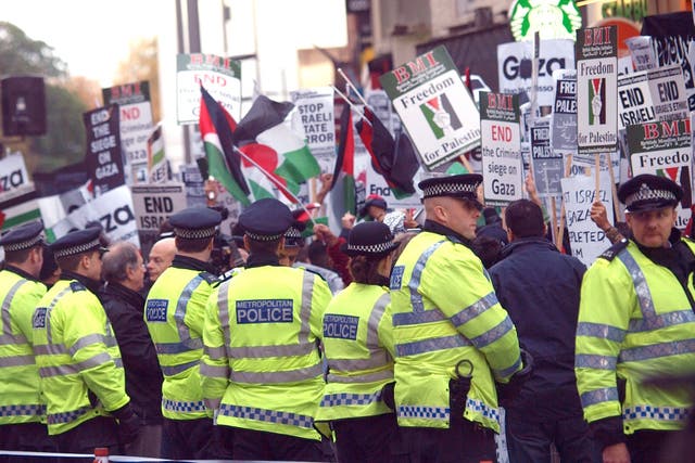 The chief constables of Greater Manchester Police and the Metropolitan Police said both forces will ‘act decisively and make arrests’ (PA)