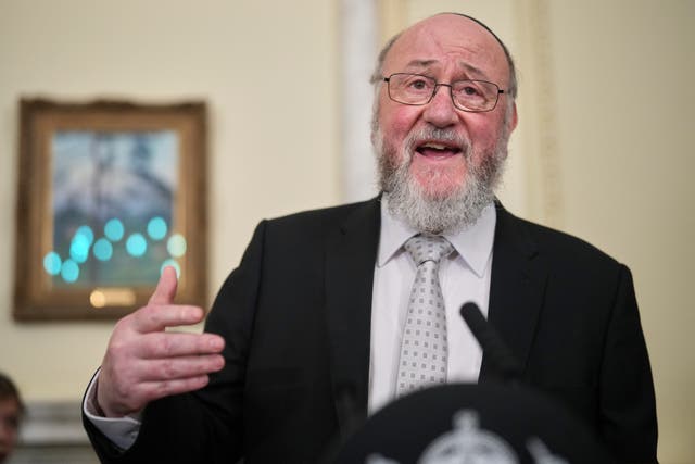 Chief Rabbi Sir Ephraim Mirvis (Alistair Grant/PA)