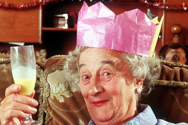 <p>Nana (Liz Smith) in ‘The Royle Family’ was partial to a bucks fizz, avocaat and eggnogg at Christmas</p>