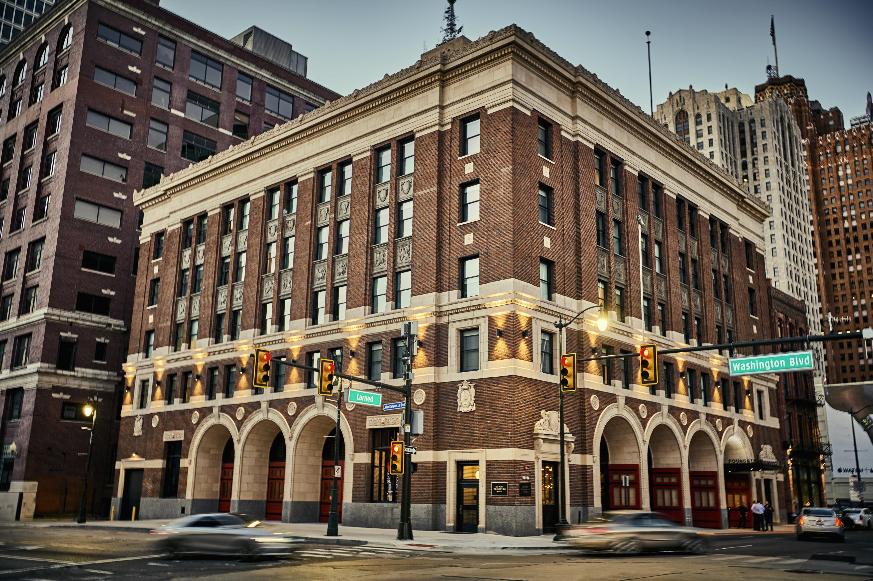 Detroit Foundation Hotel is set in the old Fire Department headquarters