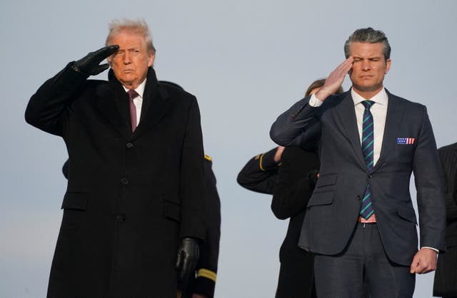<p>President Donald Trump and Secretary of Defense Pete Hegseth are scheduled to make a public announcement from Mar-a-Lago on Monday</p>