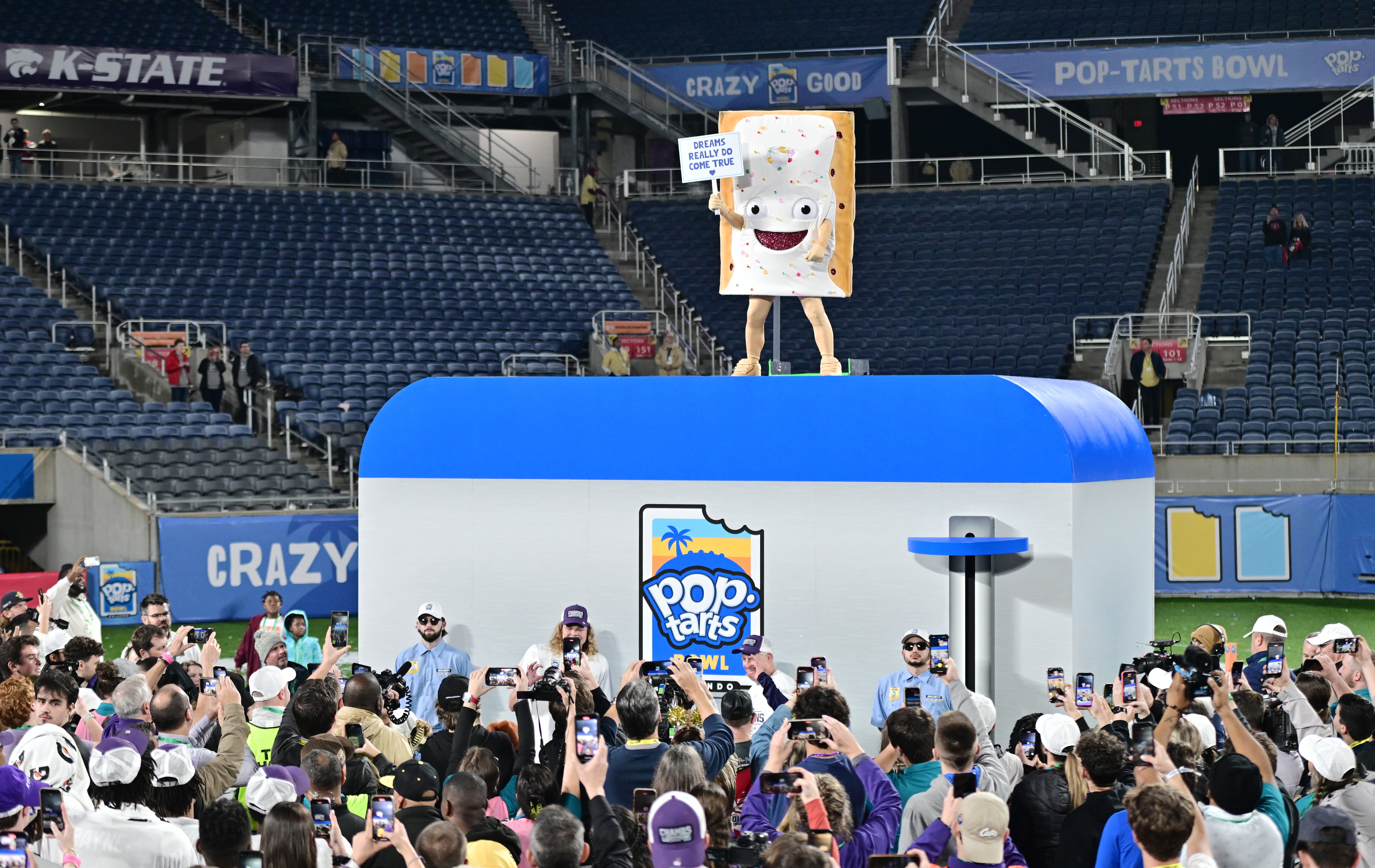 The Pop-Tarts Bowl has become an internet sensation among college football fans. It has mascots, edible giant treats and an 11-foot tall toaster.