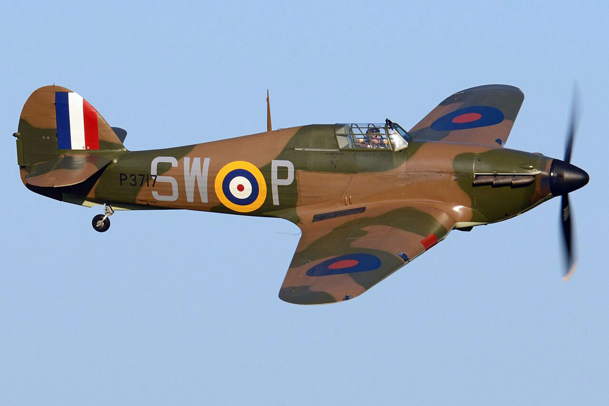 A Second World War era Hawker Hurricane aircraft
