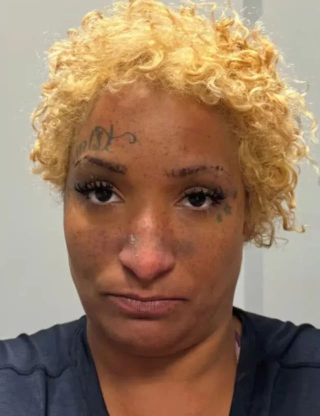 <p>Camille Benson, 33, allegedly pushed razorblades and a fishing hook into loaves of bread and muffins at Walmart stores</p>