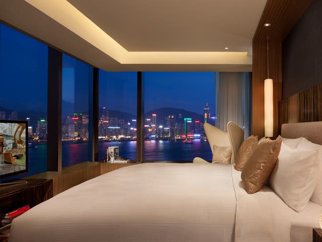 <p>Sleep surrounded by Hong Kong’s twinkling skyline at this Sir Terence Conrad-designed hotel </p>