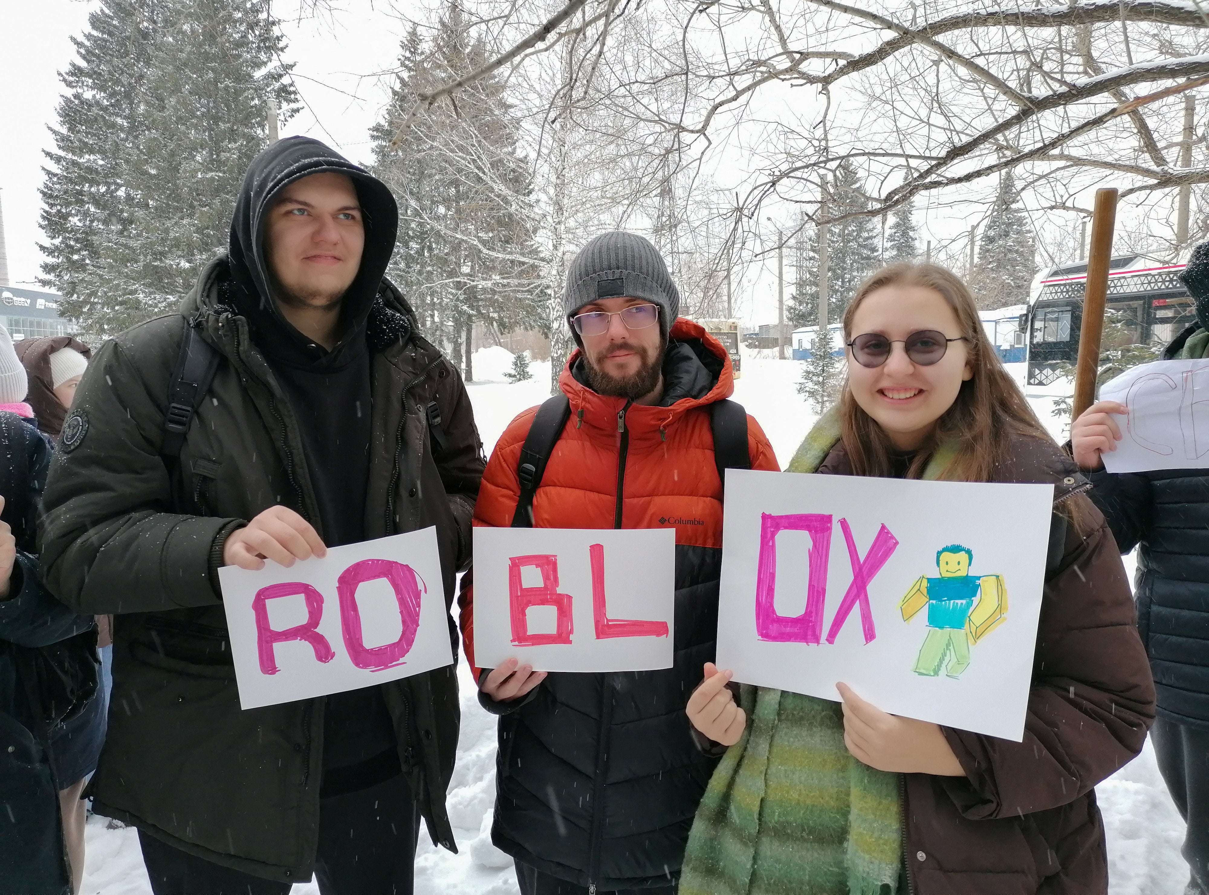 The ban on Roblox has hit a nerve, leading to a small rally in the Siberian city of Tomsk at which protesters held banners reading ‘Hands off Roblox’ and ‘Roblox is the victim of the digital Iron Curtain’