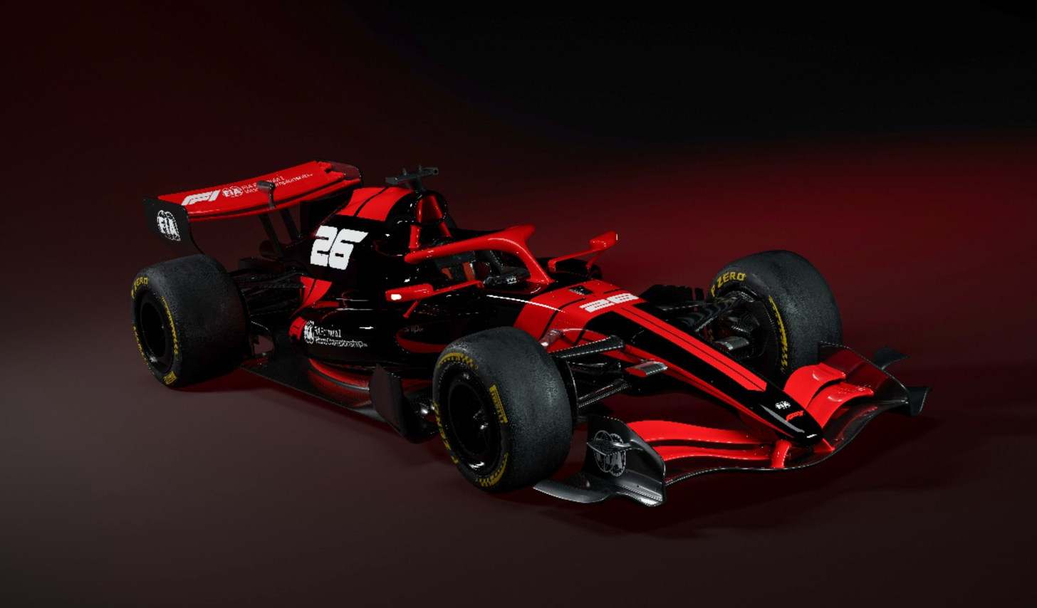 The prototype 2026 F1 car, which will include a host of new mechanisms