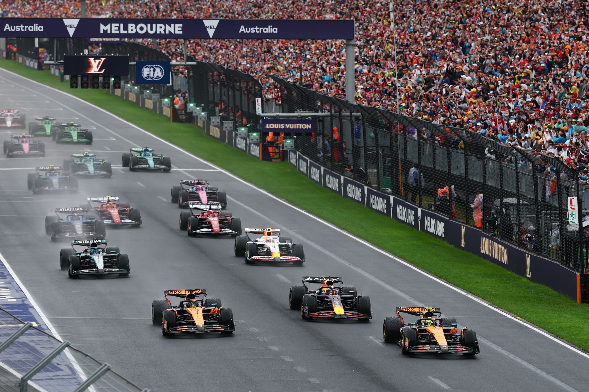 The 2025 season started with bang in the rain in Melbourne