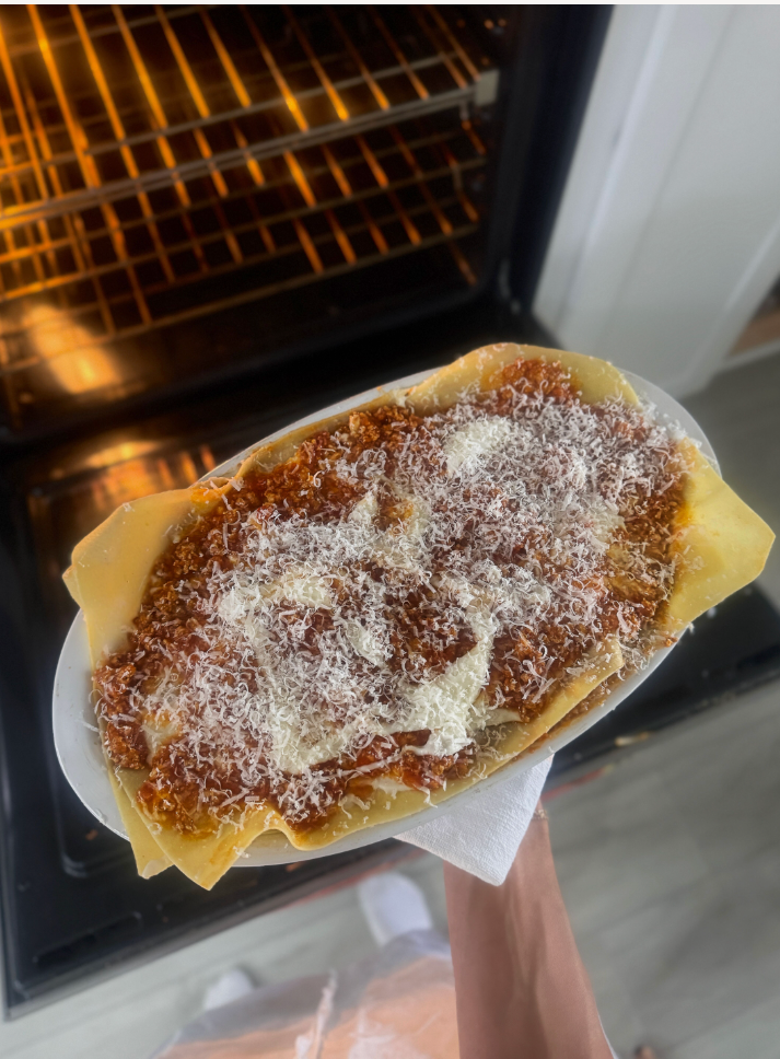 The recipe includes making the pasta from scratch