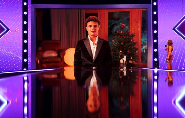 <p> Lando Norris speaks to Alex Scott during the 2025 BBC Sports Personality of the Year Awards</p>