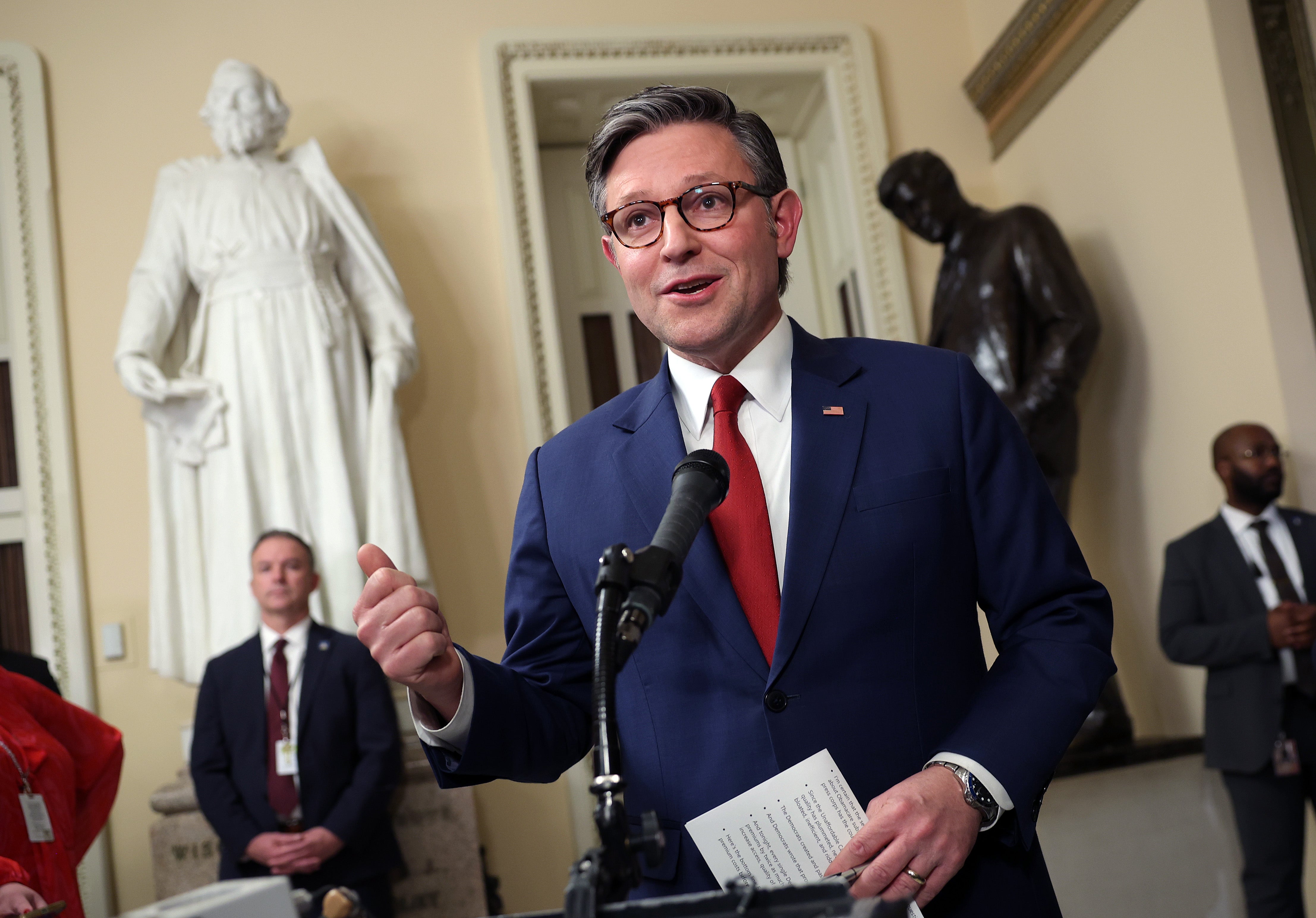 <p>U.S. Speaker of the House Mike Johnson (R-LA) dismissed the House of Representatives early as the expanded tax credits for the Affordable Care Act expired.</p>