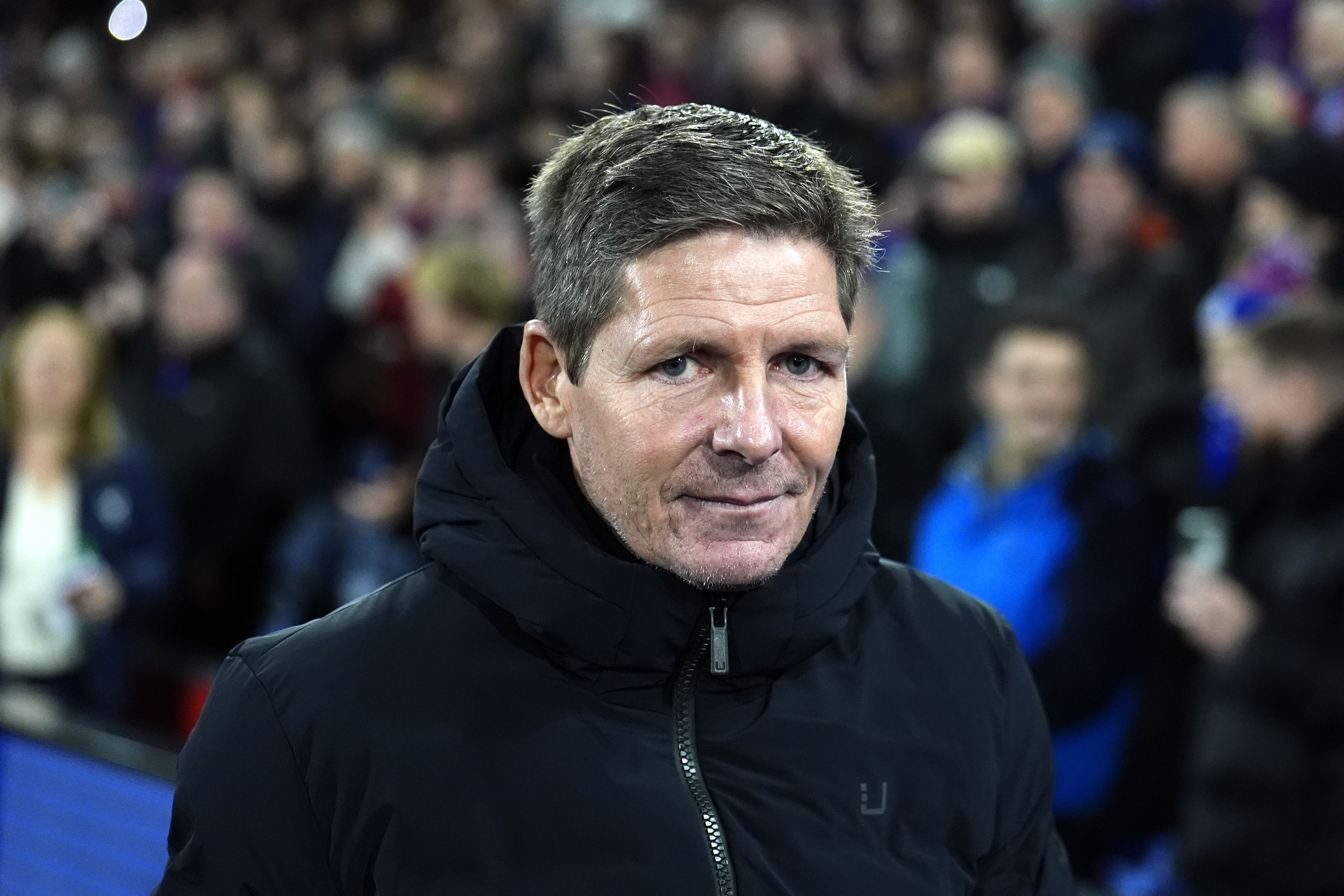 Oliver Glasner on the touchline (Jordan Pettitt/PA)