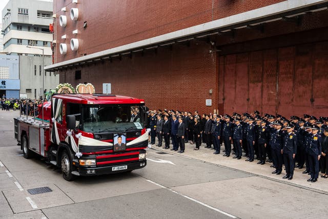 Hong Kong Firefighter Funeral