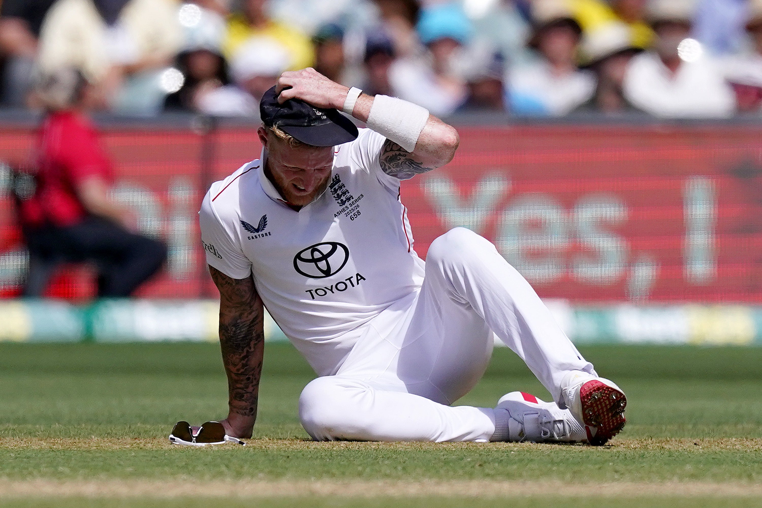 England captain Ben Stokes did not bowl on day three (Robbie Stephenson/PA)