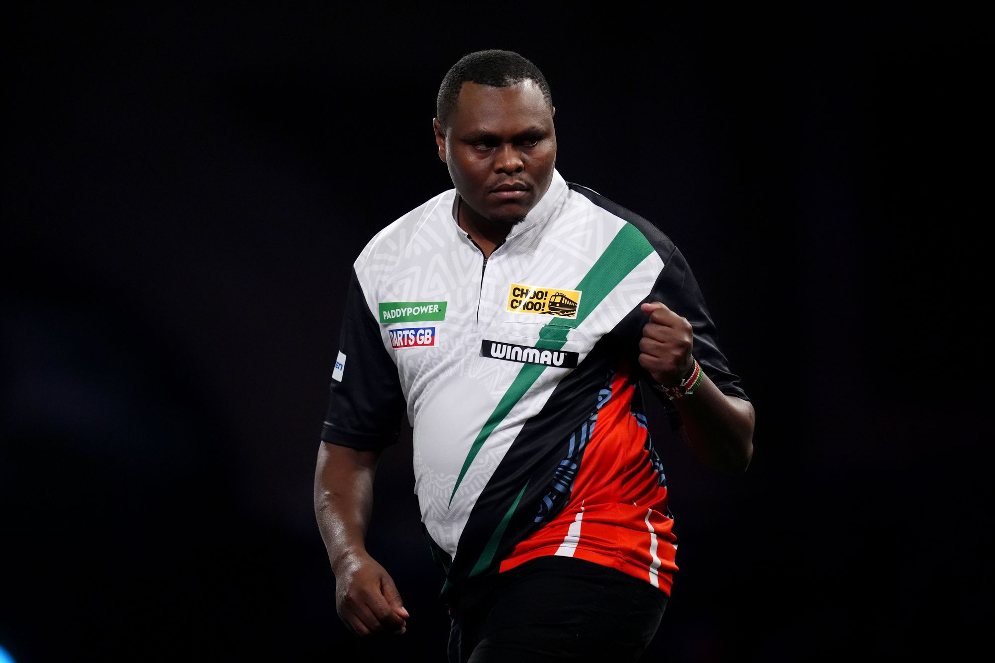 David Munyua was confronted by the Ally Pally Wasp on Thursday