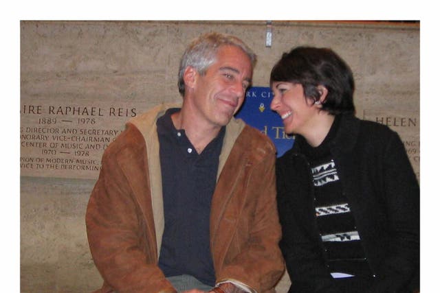 Jeffrey Epstein with his then partner Ghislaine Maxwell