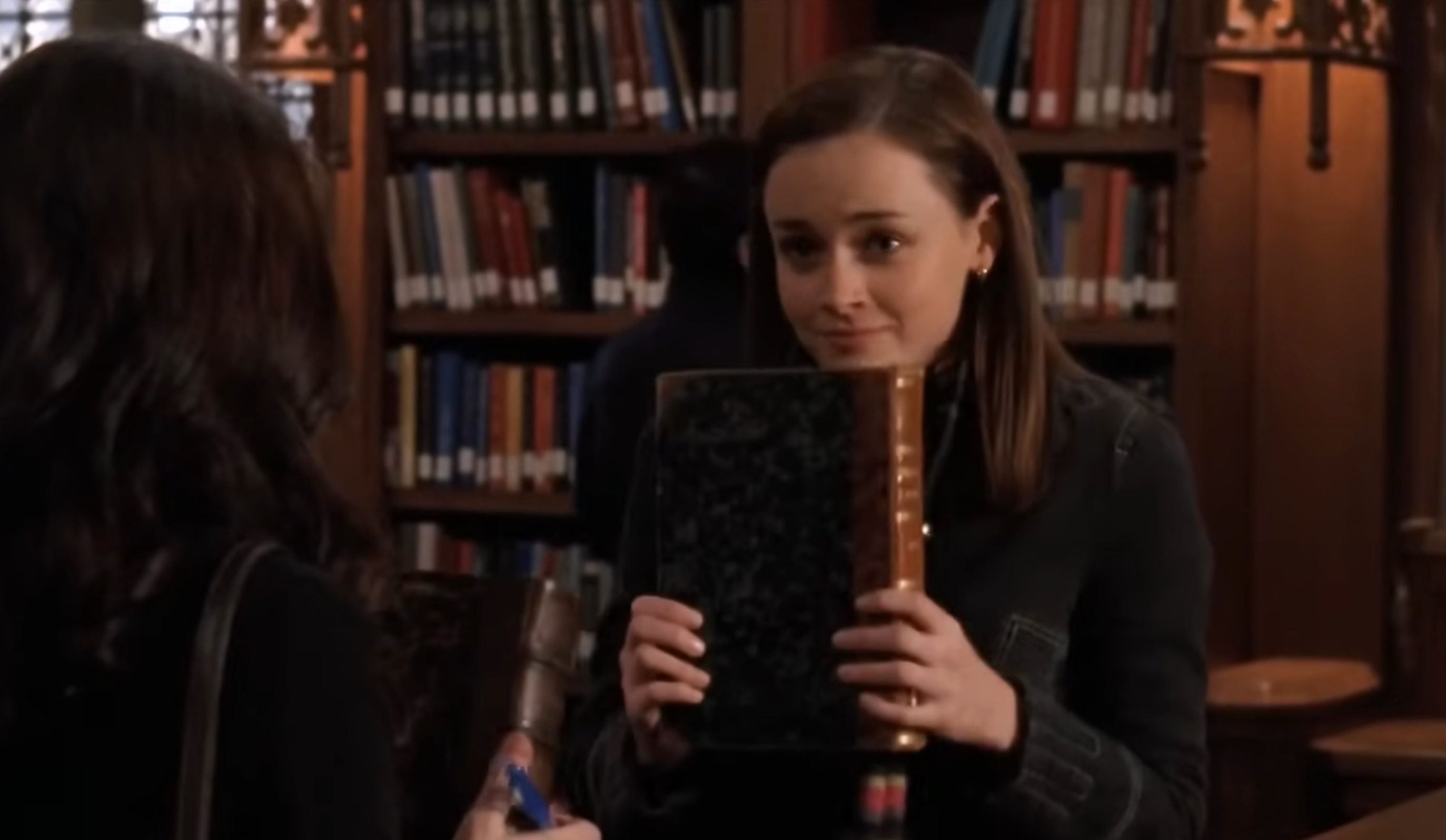 Alexis Bledel, as Rory in ‘Gilmore Girls’, at Yale University Library