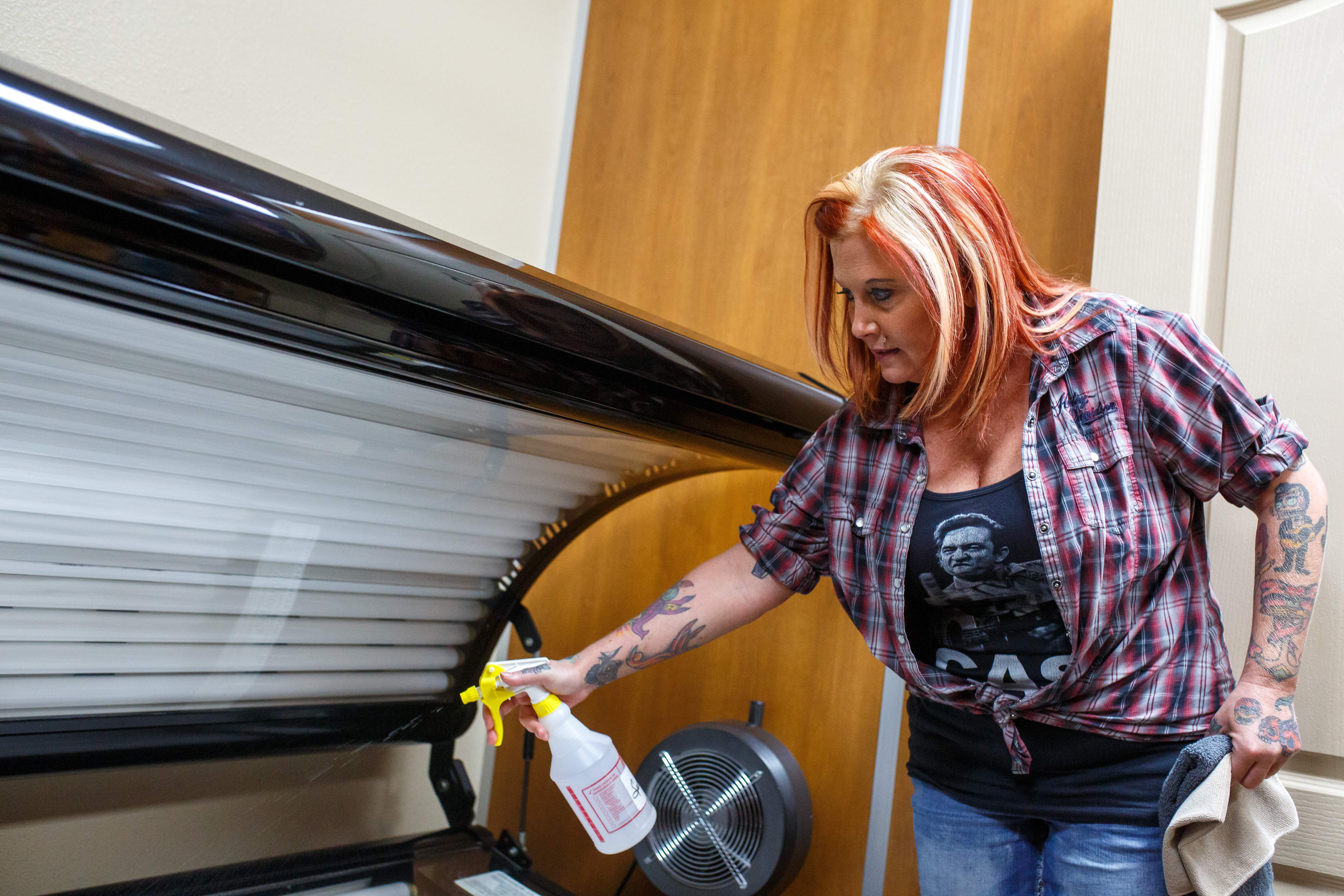 Using tanning beds ages skin genetically, researchers say, leading to more deadly mutations than people who tan from the sun.