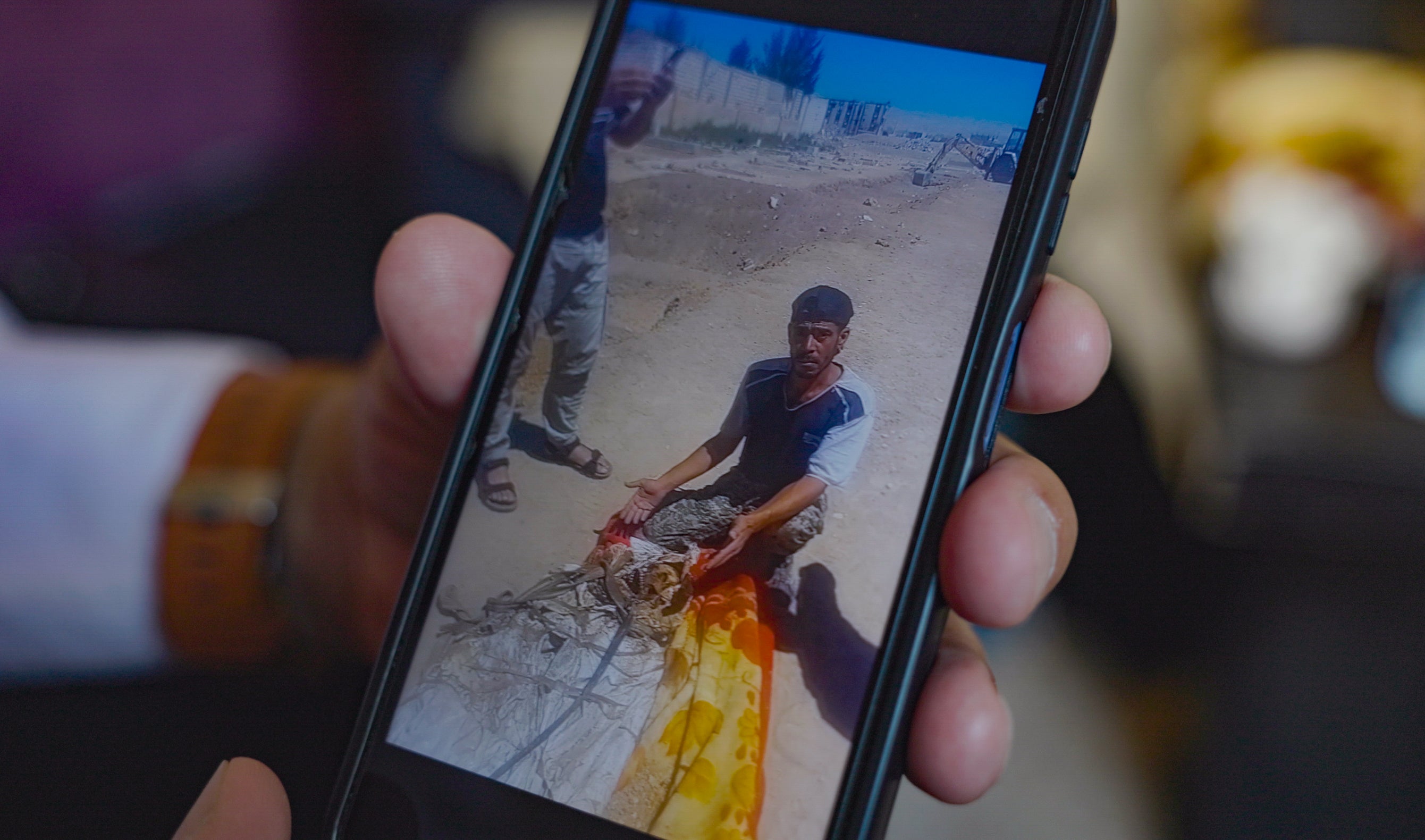 The moment Hamza and his friend found the most recent body bearing the signs of torture