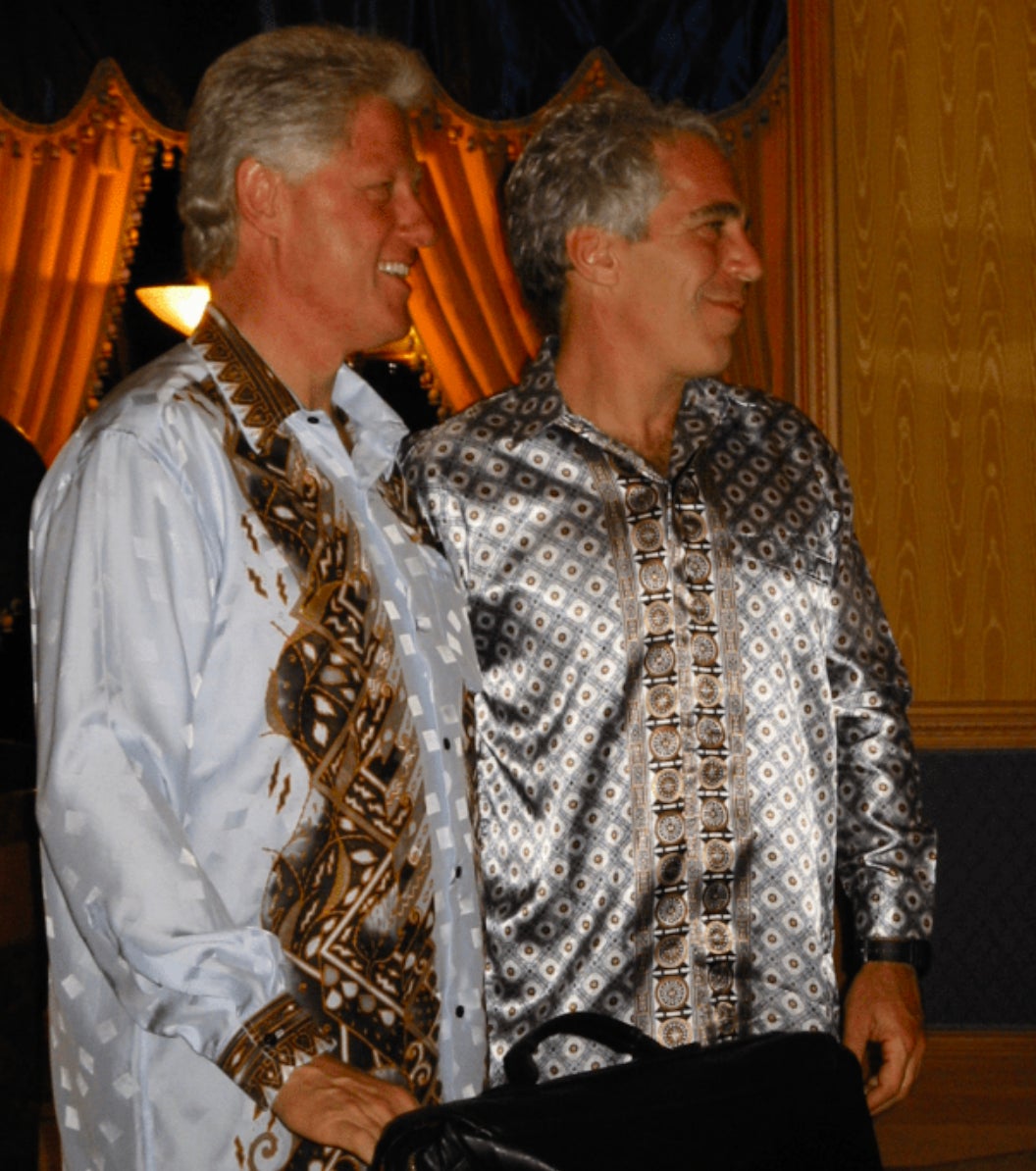 <p>Bill Clinton and Jeffrey Epstein</p>