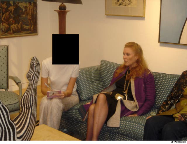 <p>Sarah Ferguson, the Duchess of York, features in multiple photos within the newly released Jeffrey Epstein case files</p>