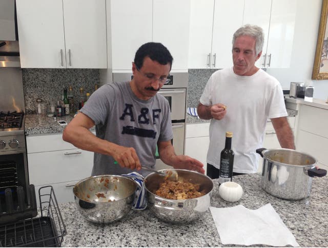 <p>Sultan Ahmed bin Sulayem (left) emailed Epstein (right) for years, the file dump showed</p>