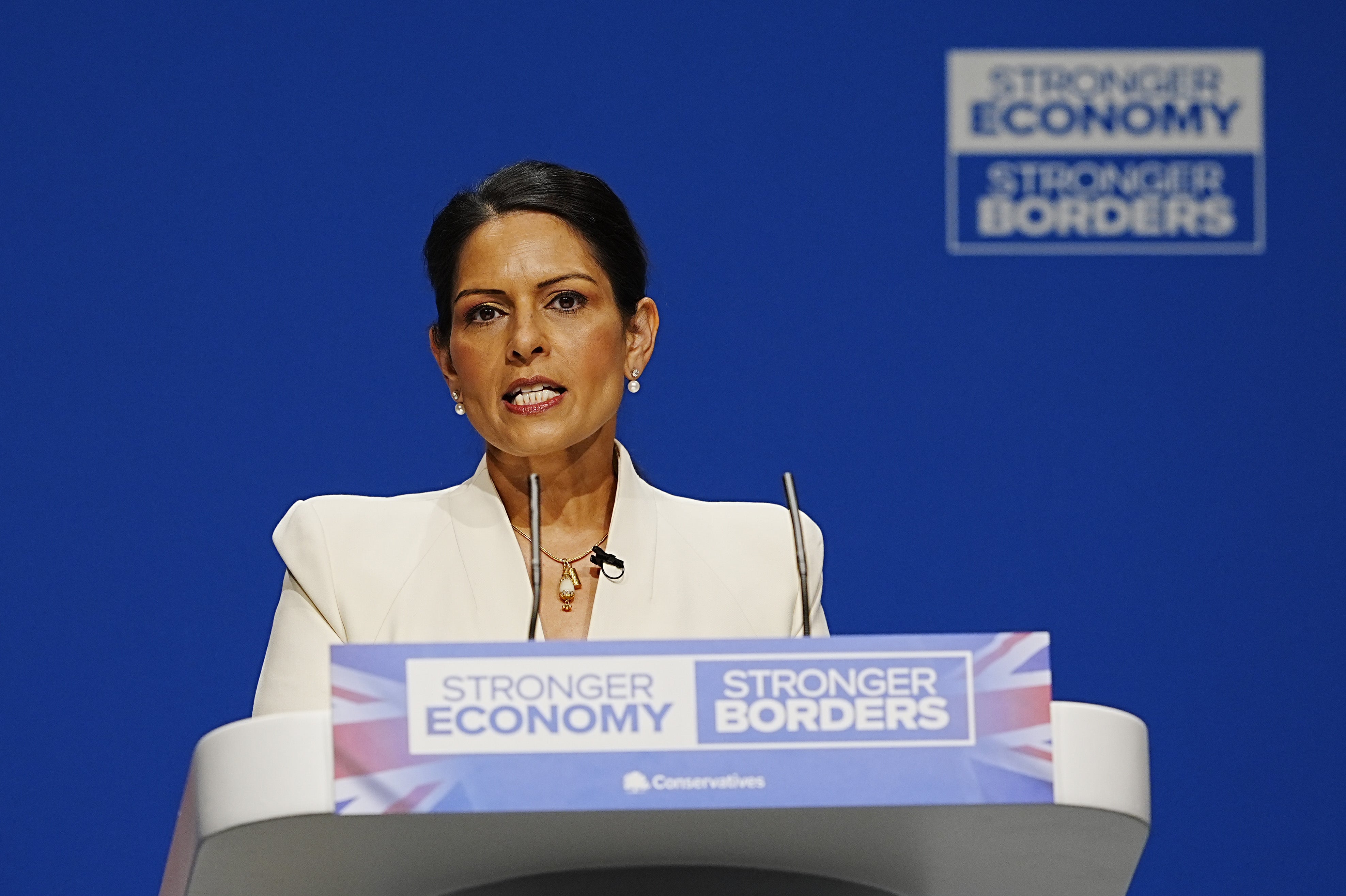 Shadow foreign secretary Dame Priti Patel is leading calls