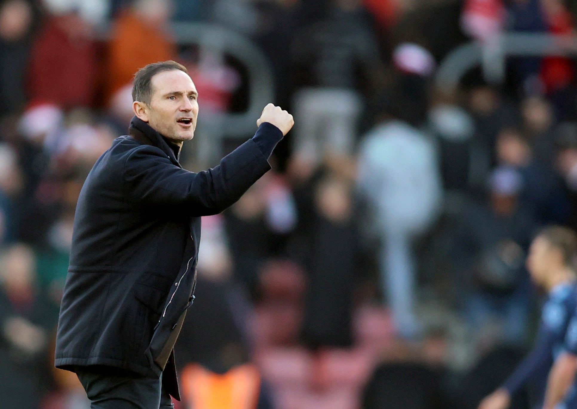 Frank Lampard caused a stir by celebrating towards the home fans at St Mary’s