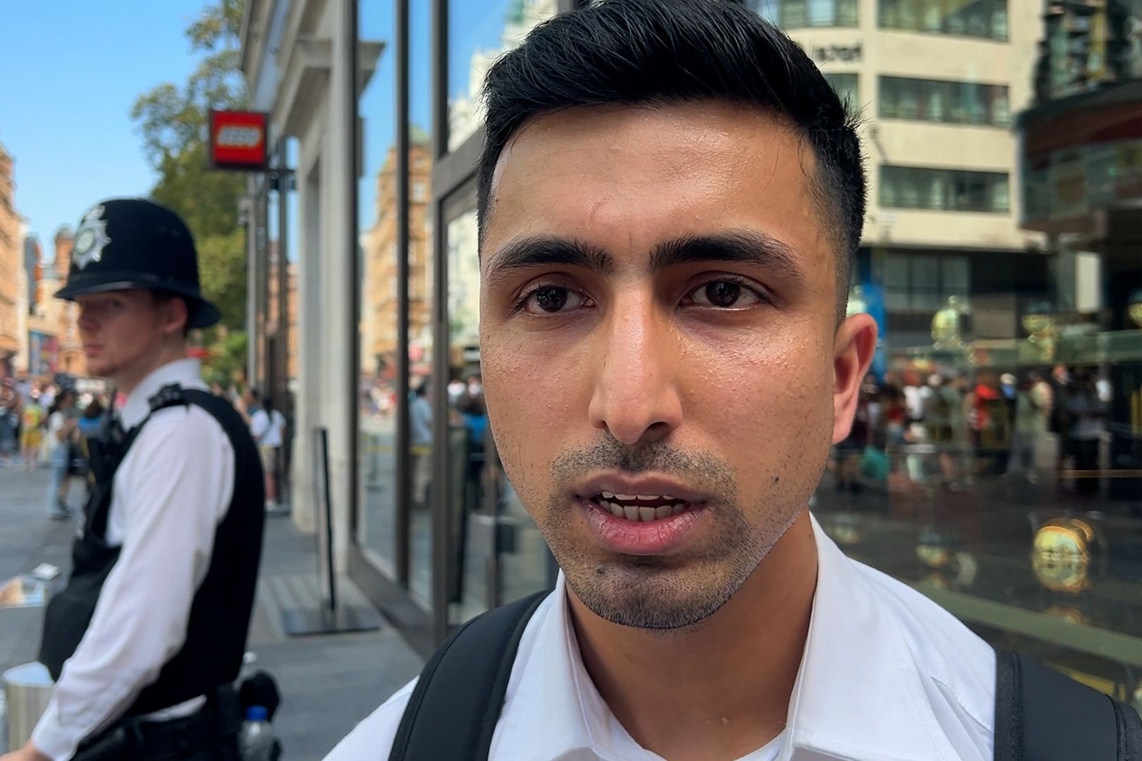 Abdullah Tanoli said the victim’s mother contacted him after the incident and he now sees her ‘like a younger sister’ (Eleanor Cunningham/PA)