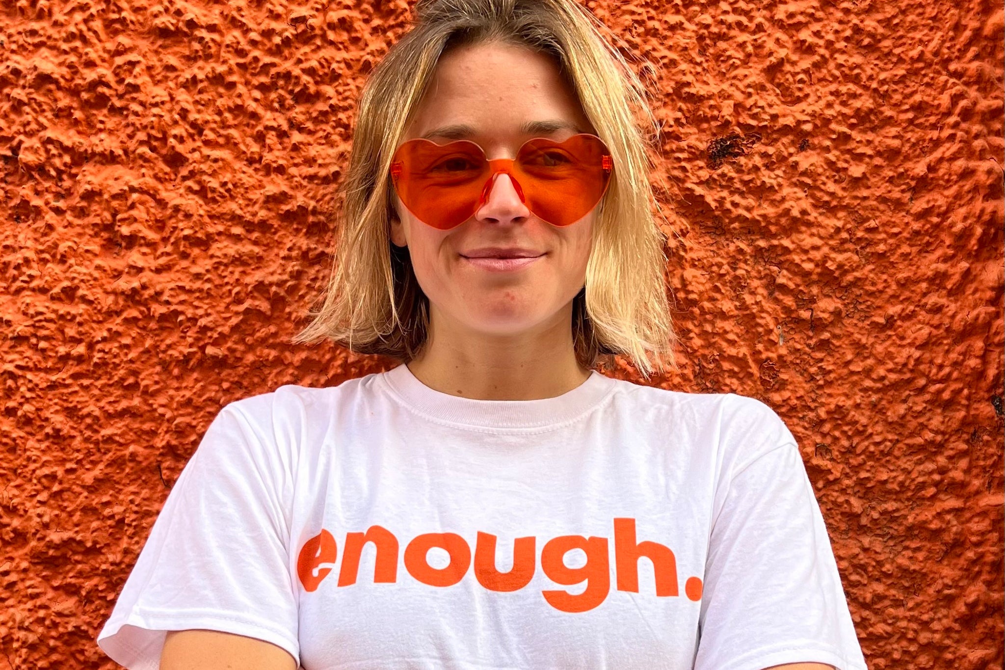Katie White, who has co-founded the rape prevention non-profit Enough
