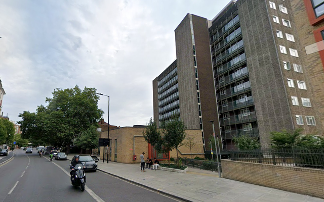 <p>A view of Tollgate House, Tollgate Gardens, Maida Vale where a 40-year-old man was stabbed</p>