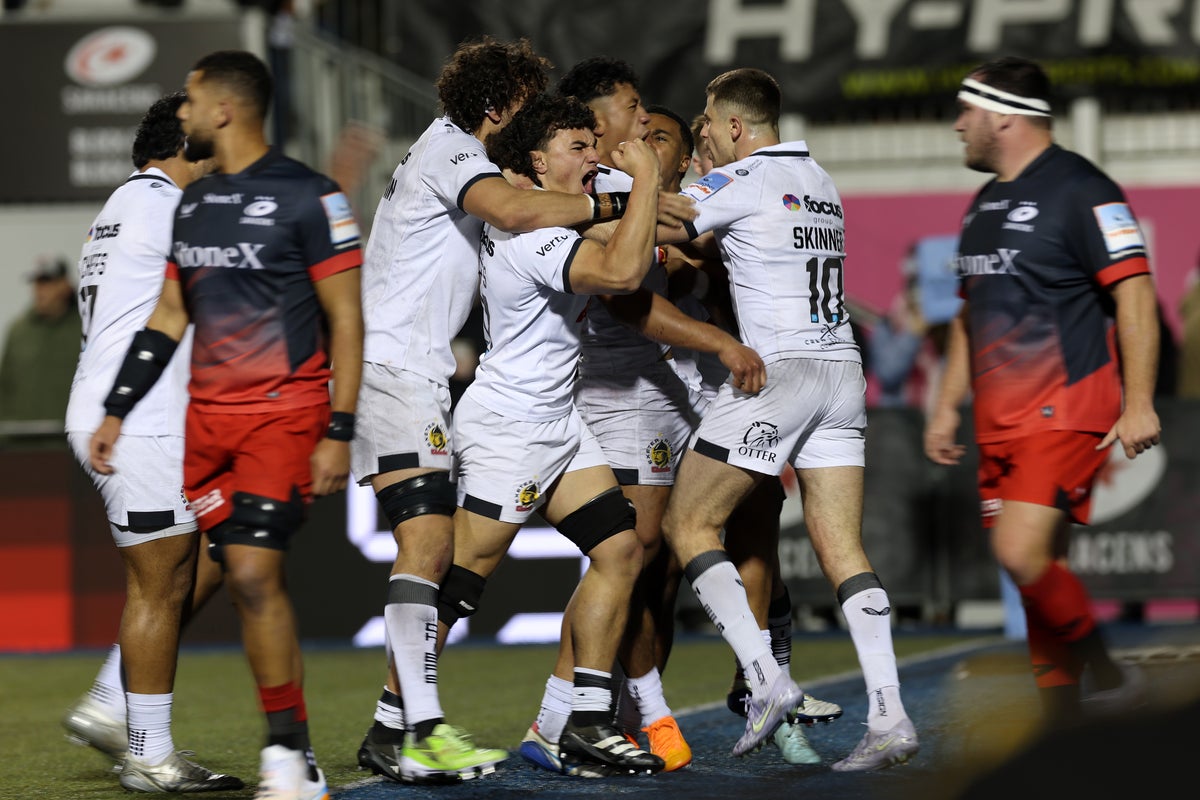 Exeter snatch late try to go top and end eight-year wait for win at Saracens – UK Times