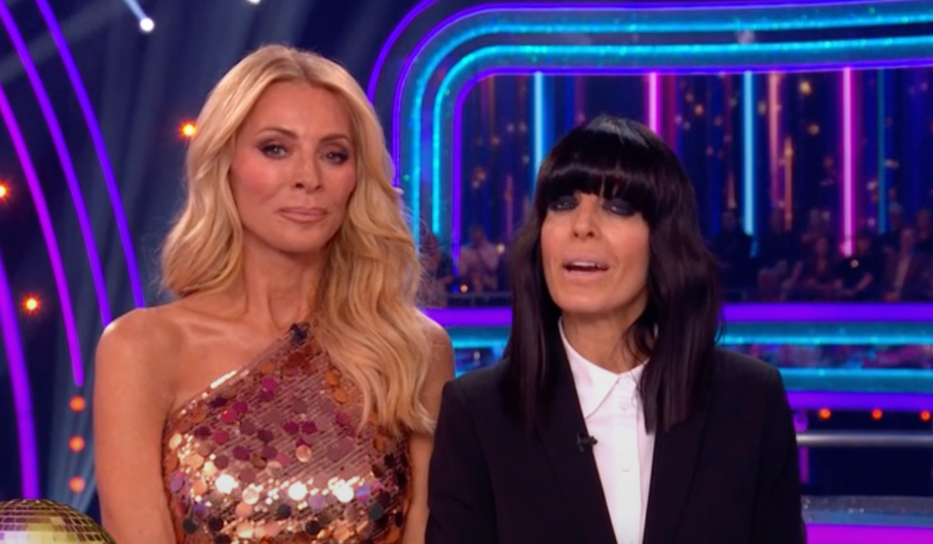Tess Daly and Claudia Winkleman fight back tears as they deliver their last ‘Strictly’ show