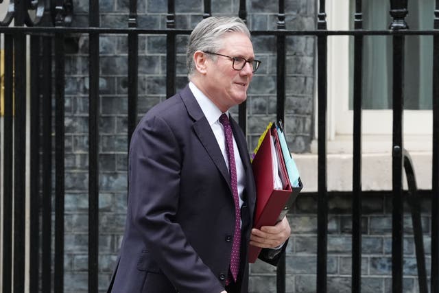 Sir Keir Starmer finds himself in an unfavourable position in opinion polls at the end of 2025 (Jonathan Brady/PA)