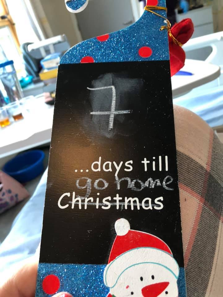 Clare tried to remain 'positive' during her second round of treatment