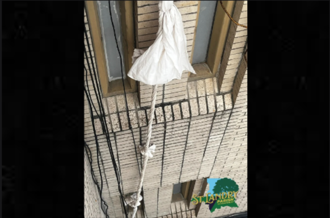 Three inmates escaped St. Landry Parish Jail by removing parts of the wall and then used sheets to scale the side of the building